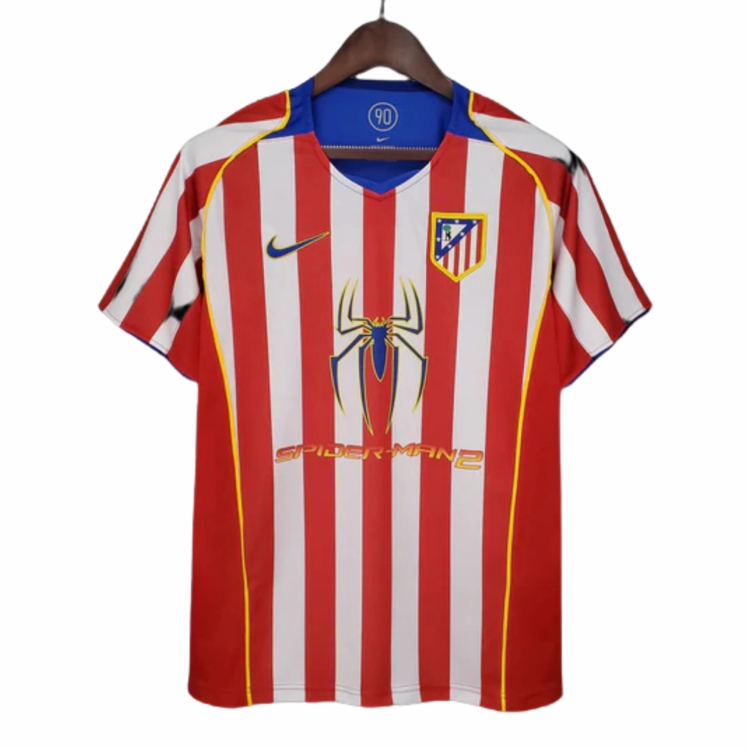 soccer fan cushions Camisa Atltico de Madrid I 04/05 - Spider Man - Verso - Retr football club scarves