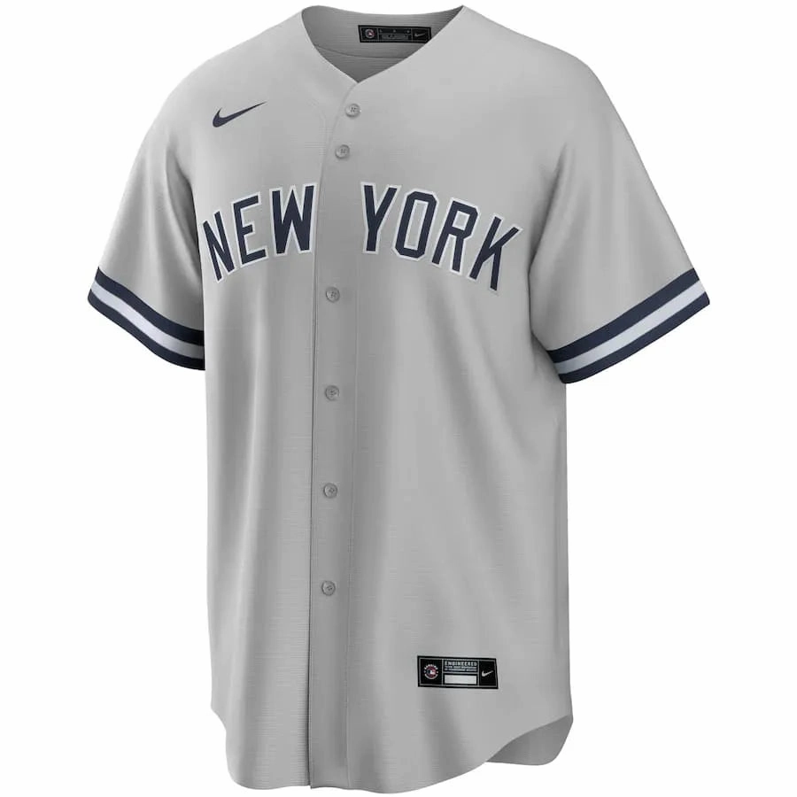 soccer fan cushions Camisa MLB New York Yankees Nike II Torcedor Masculina Cinza