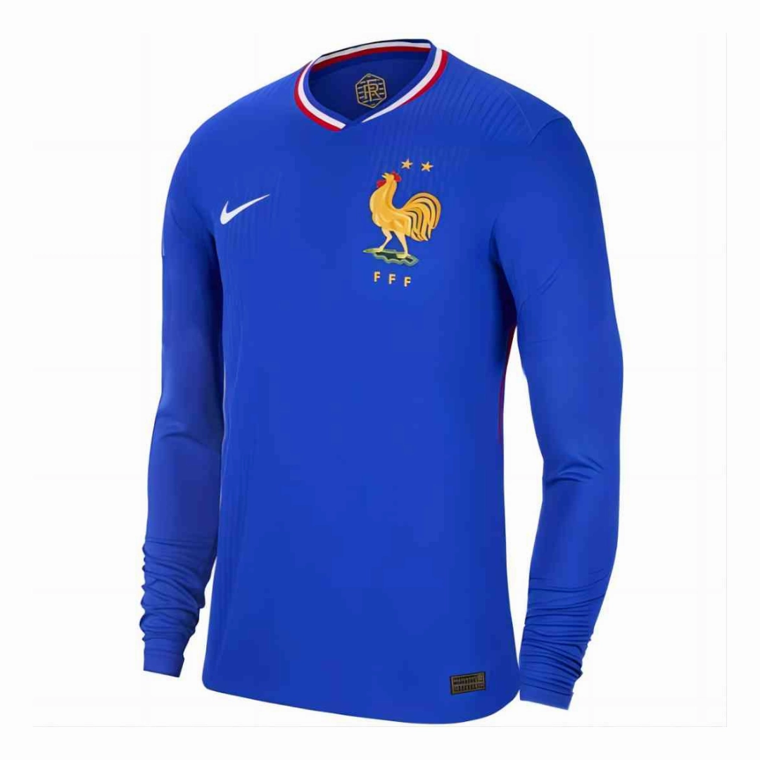 soccer fan hoodies Camisa Frana I 24/25 - Verso - Manga Longa premier league mugs