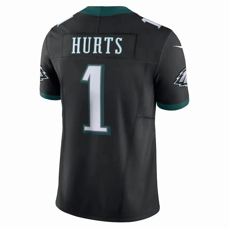soccer fan jerseys Camisa NFL Philadelphia Eagles Jalen Hurts Nike Limited Jersey Preta