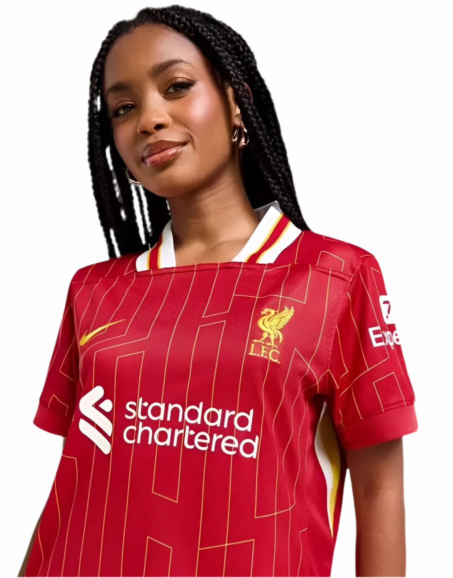 soccer fans apparel Camisa Liverpool I 24/25 - Verso - Feminina