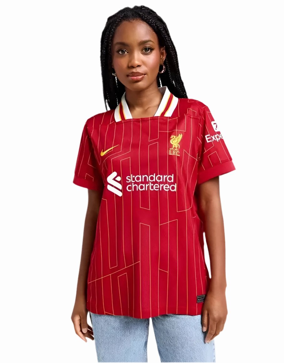 soccer fans apparel Camisa Liverpool I 24/25 - Verso - Feminina fan zone accessories