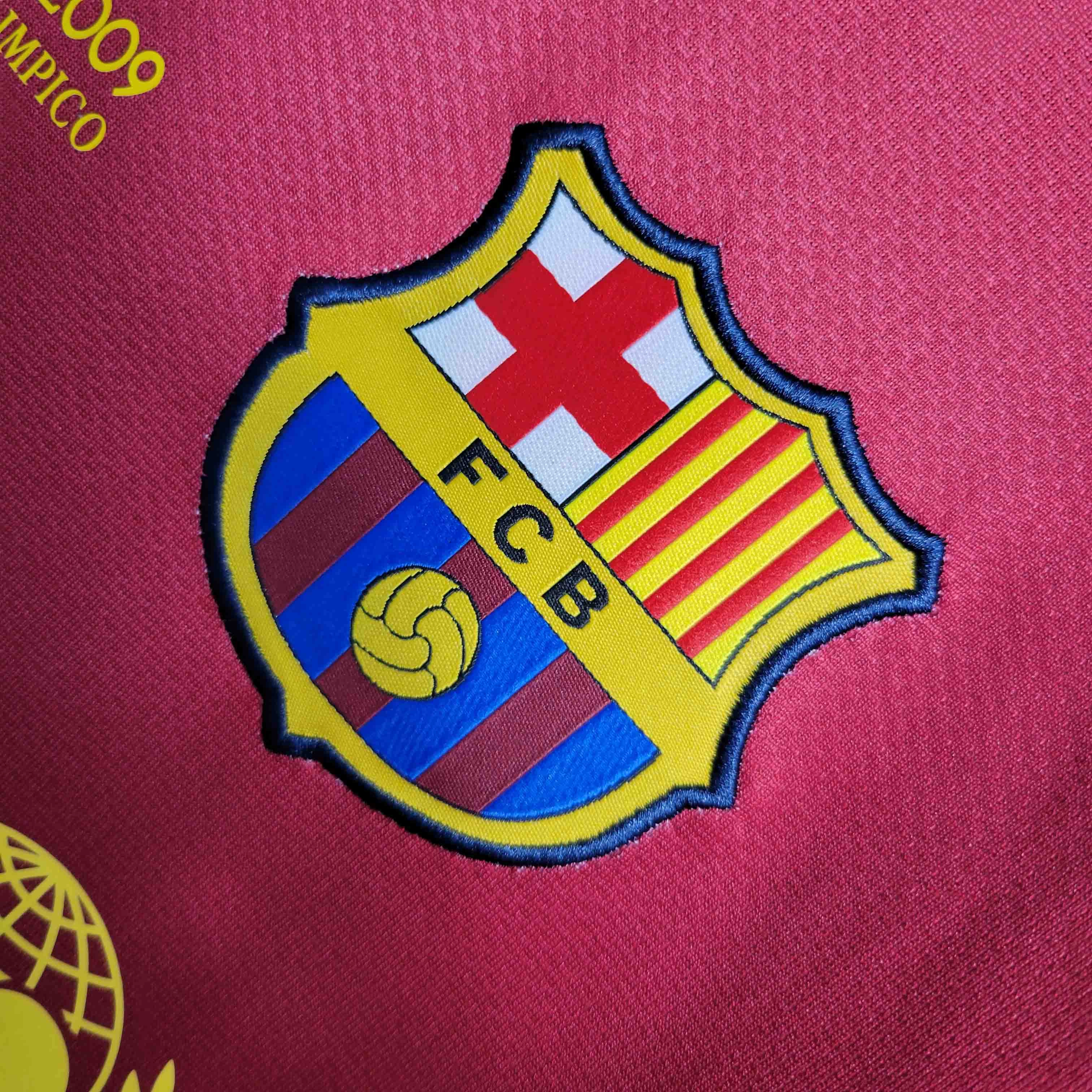 soccer match tickets Camisa Barcelona I 08/09 - Verso - Retr