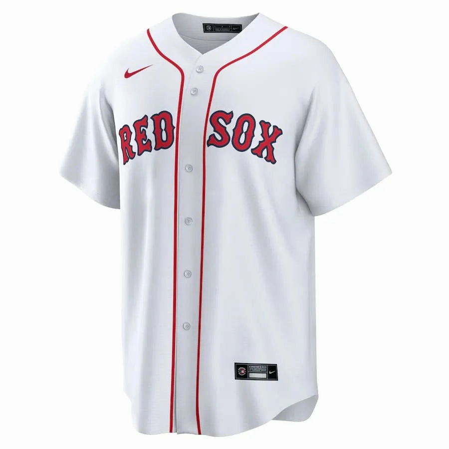 soccer supporter badges Camisa MLB Boston Red Sox I Nike Torcedor Masculina Branca