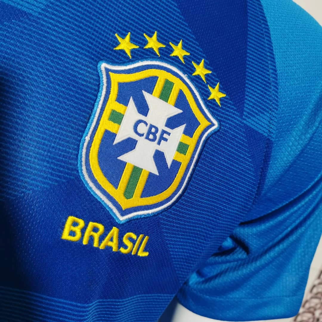 soccer supporter flags Camisa Brasil II 18/19 - Verso - Retr