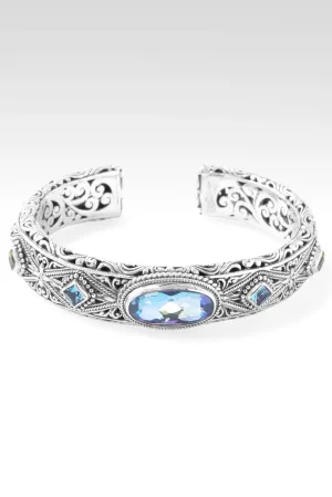 Spirit Guides Cuff? in Perfect Luck? Mystic Quartz, Peridot & Swiss Blue Topaz
