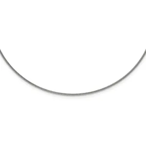 Stainless Steel Polished and Textured Necklace