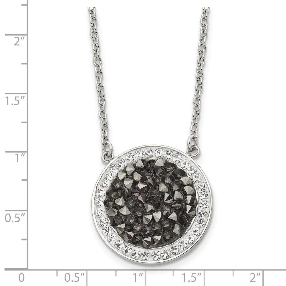 Stainless Steel Polished Crystal 2mm Necklace