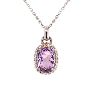 Sterling Silver Amethyst Necklace