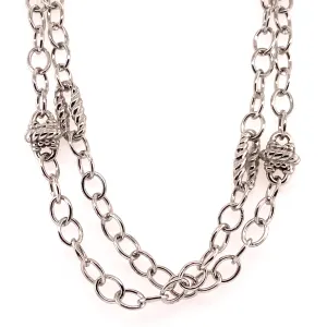 Sterling Silver and 18K Yellow Gold Layering Necklace