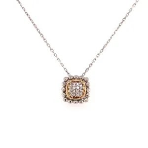 Sterling Silver and Diamond necklace
