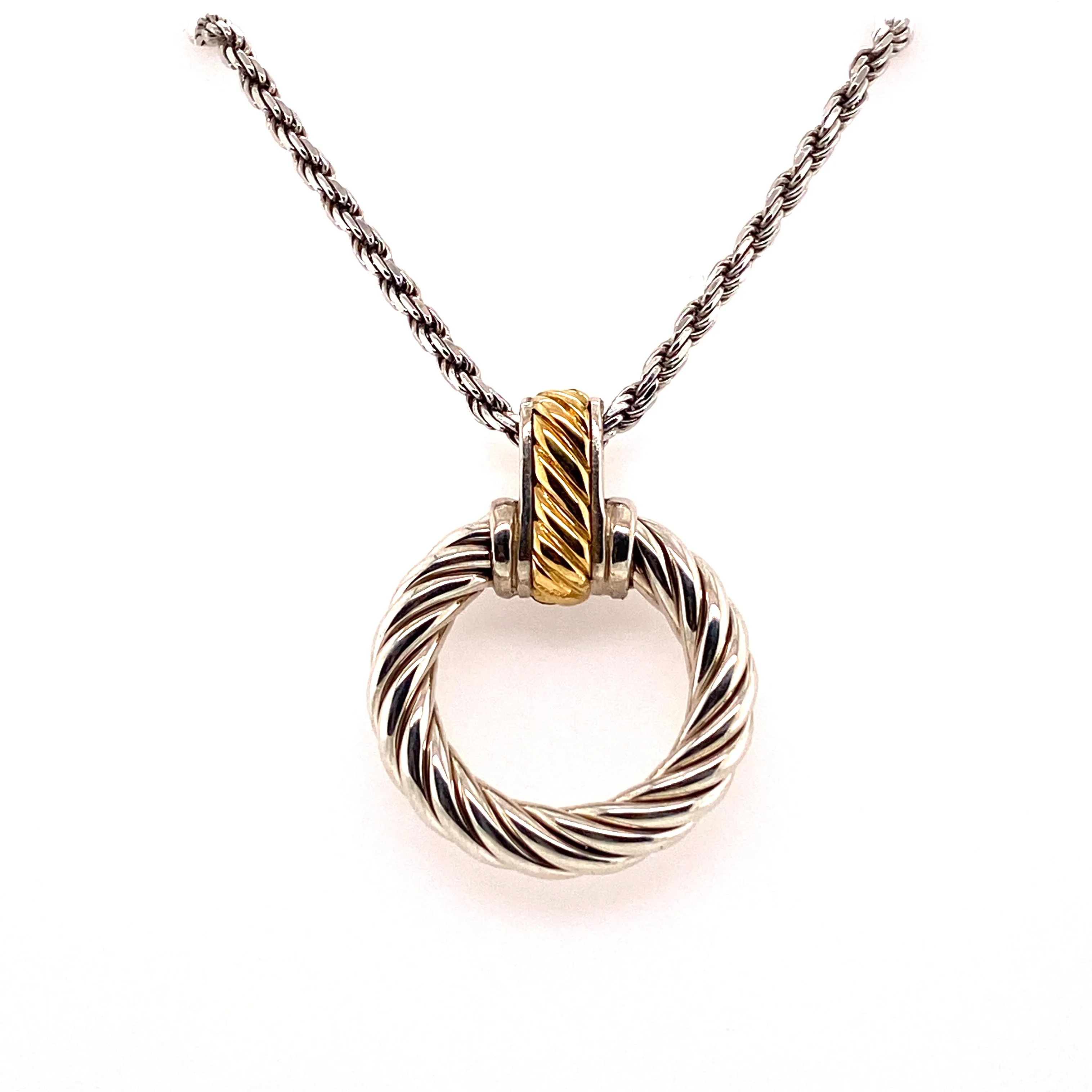 Sterling Silver circle pendant