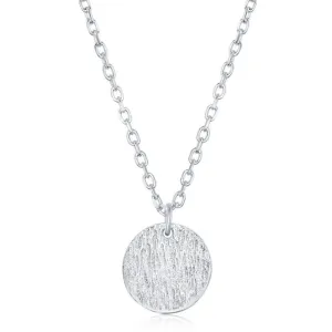 Sterling Silver Disc Design Necklace