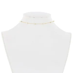 Sterling Silver FWP and Beads By The Yard Choker Necklace