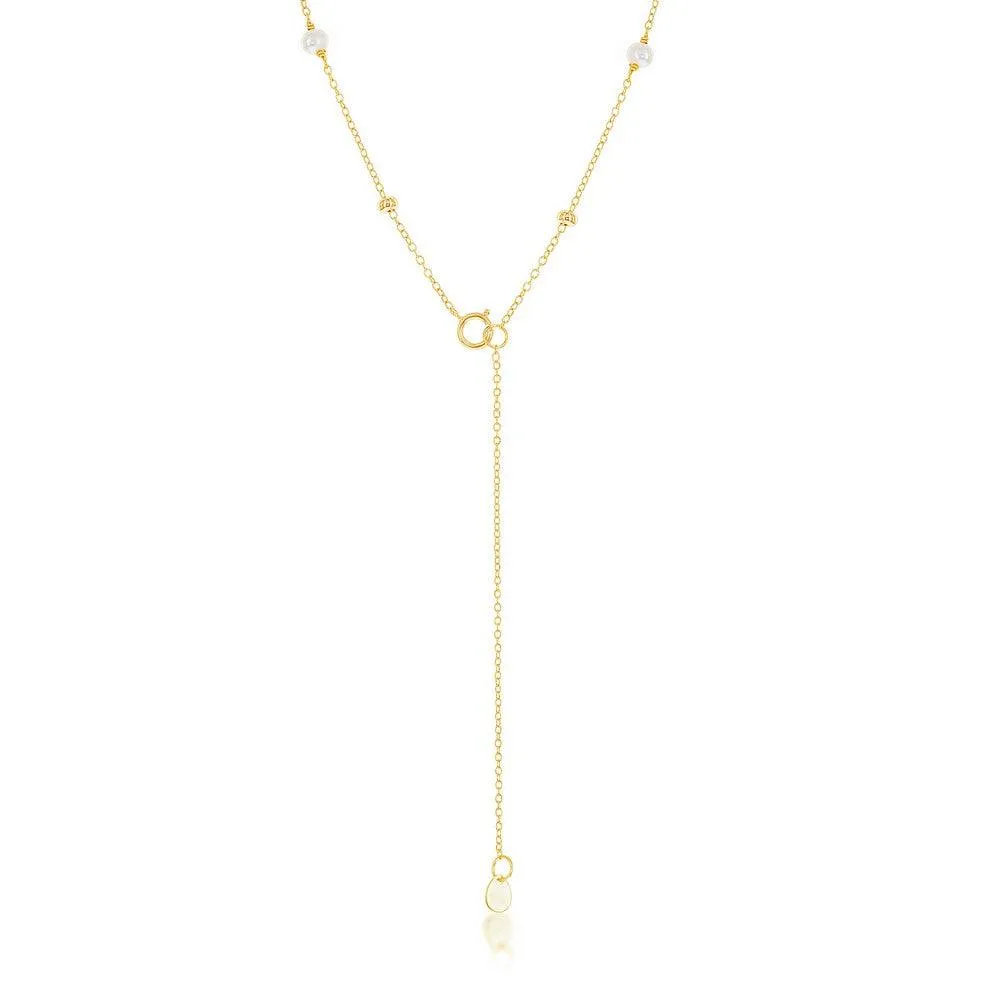 Sterling Silver FWP and Beads By The Yard Choker Necklace