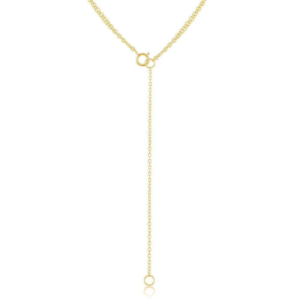 Sterling Silver GP Double Strand with Open Circle Choker