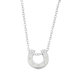 Sterling Silver Horseshoe Design Necklace