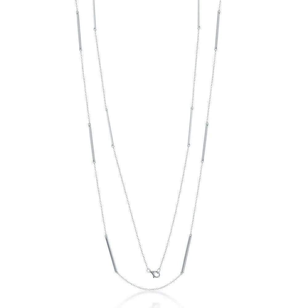 Sterling Silver Multiple Bar Necklace