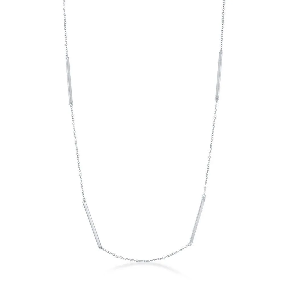 Sterling Silver Multiple Bar Necklace
