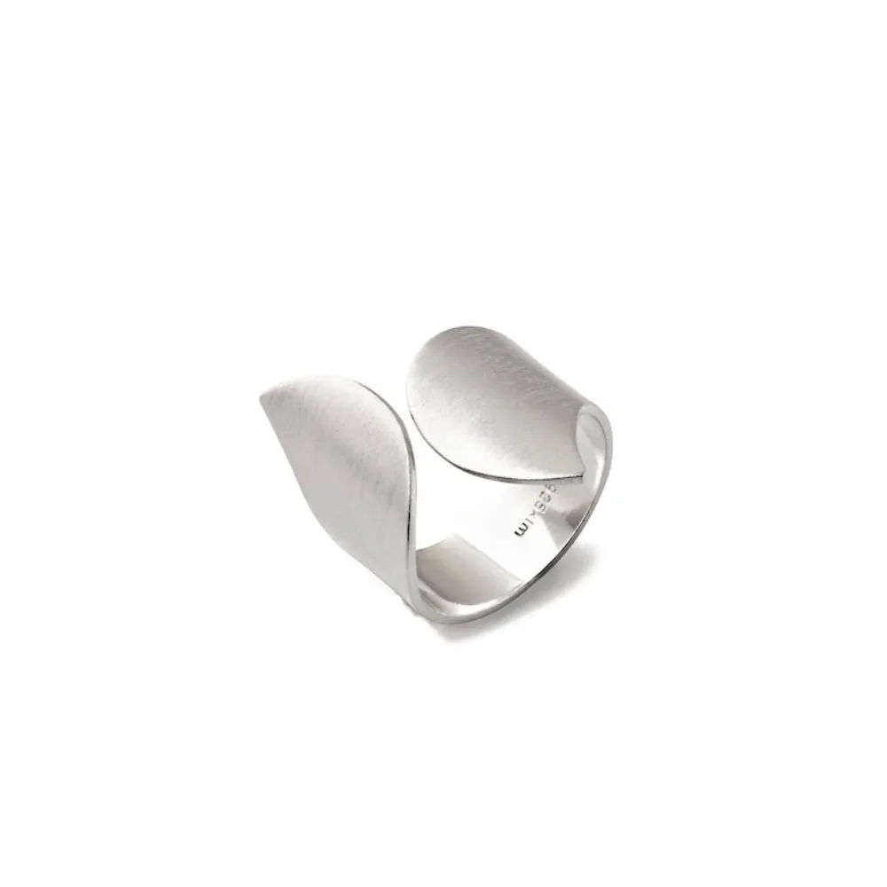 Sterling Silver Petal Ring