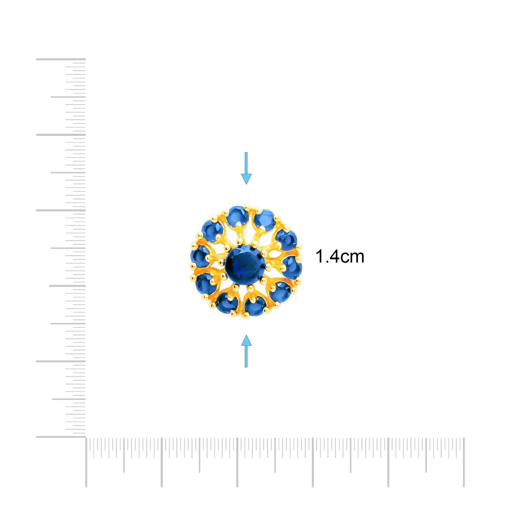 Stone Earring PSST7BL-051