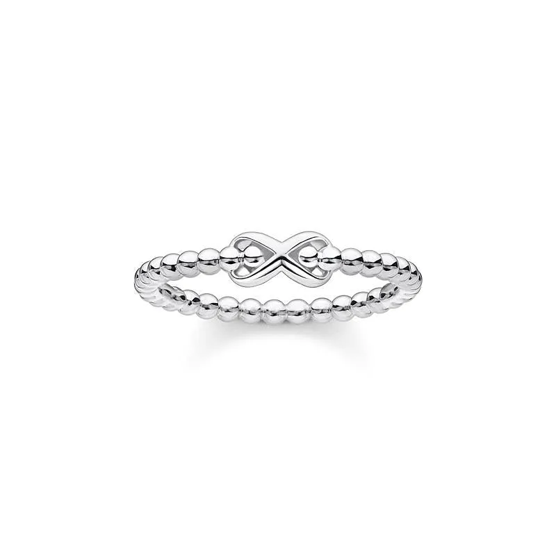 Thomas Sabo Charm Club Sterling Silver Infinity Dots Ring D