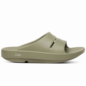 Unisex OOFOS OOahh Slide Embroidered Details Health Foods
