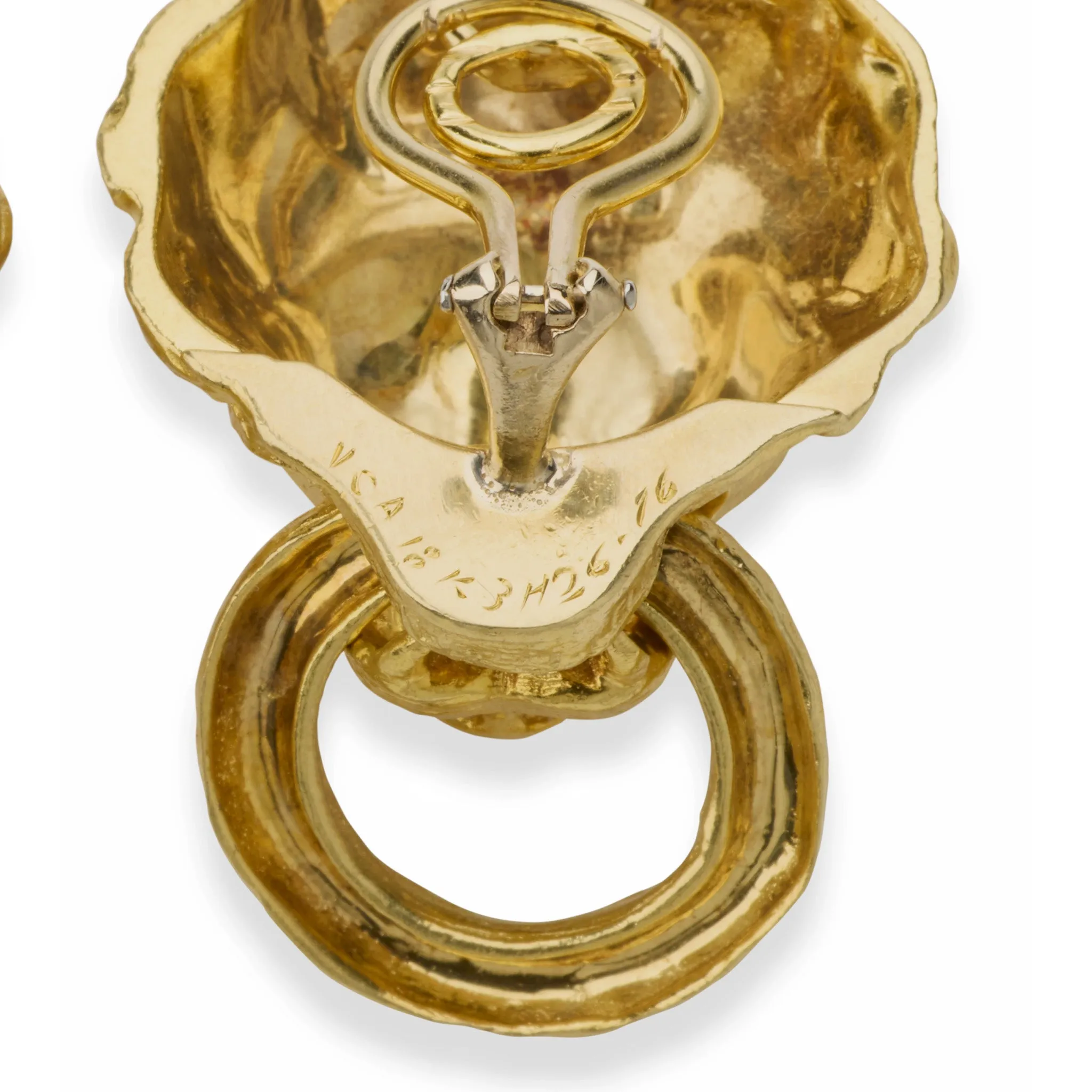 Van Cleef & Arpels Lion Door Knocker Earrings