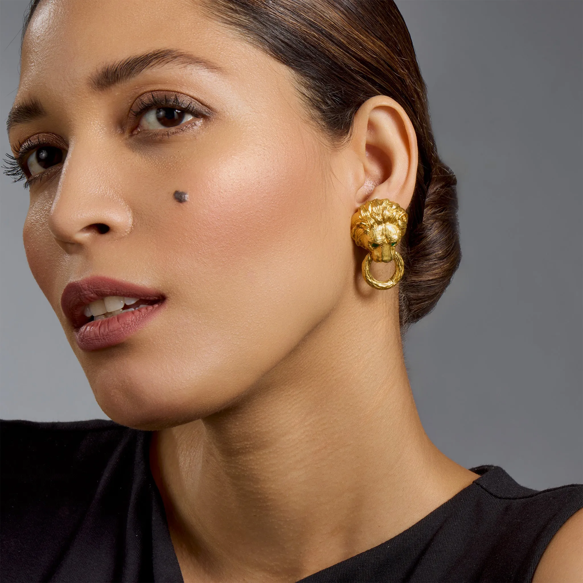 Van Cleef & Arpels Lion Door Knocker Earrings