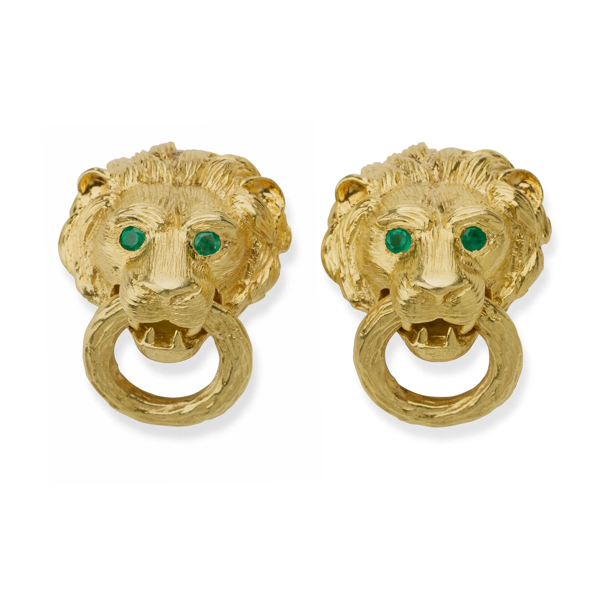 Van Cleef & Arpels Lion Door Knocker Earrings