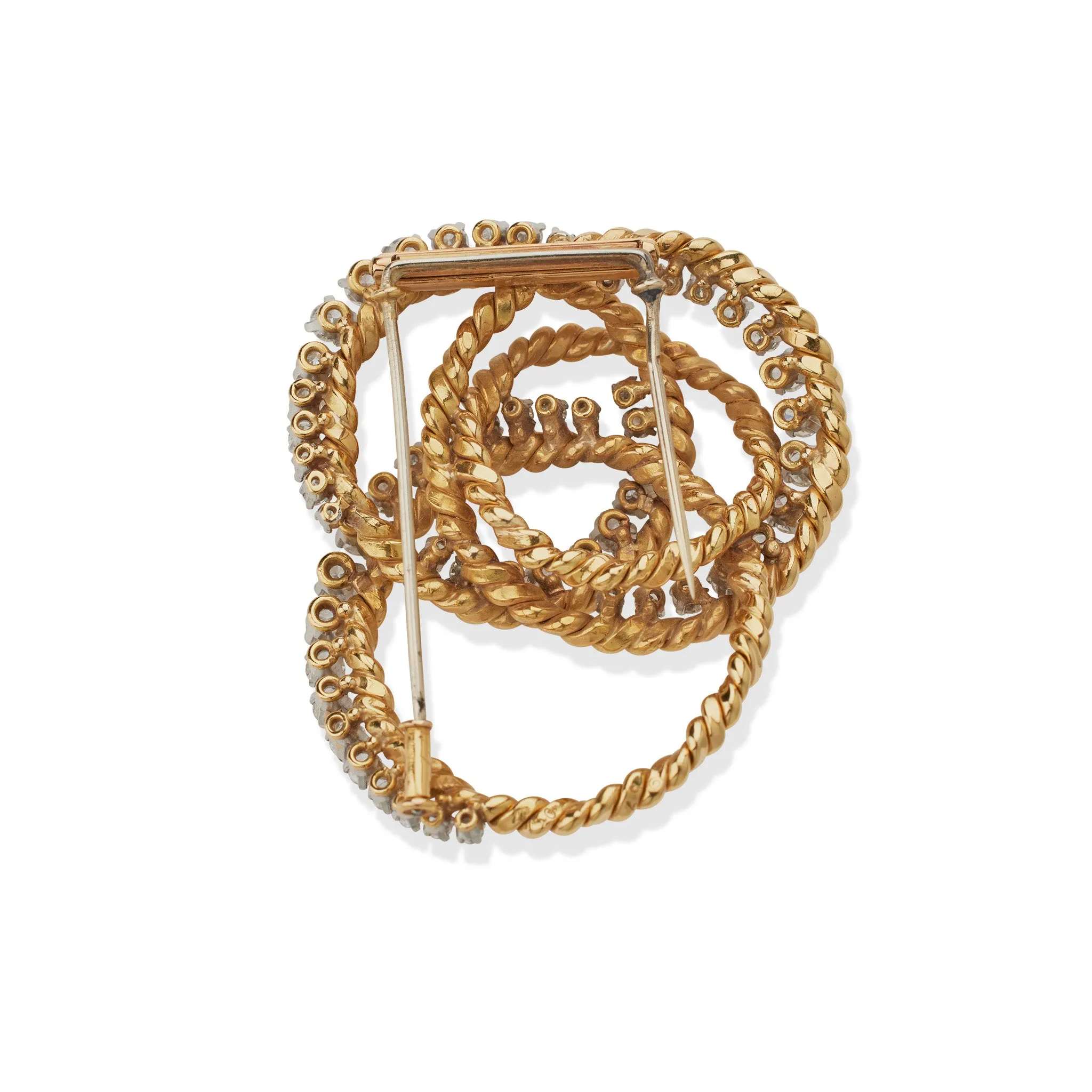 Van Cleef & Arpels Paris Diamond Knot Brooch