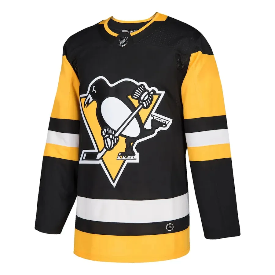 vintage football shirts Camisa NHL Pittsburgh Penguins Adidas Home Jersey Preta Masculina