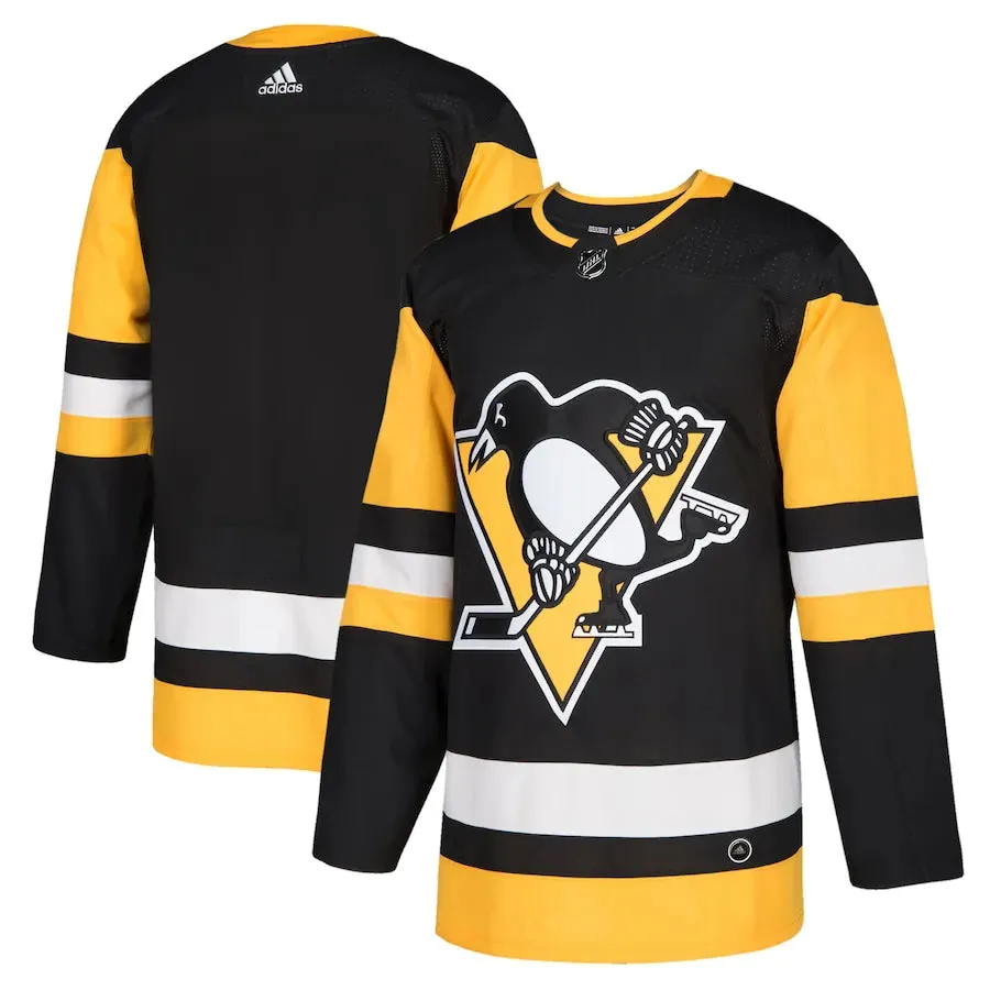 vintage football shirts Camisa NHL Pittsburgh Penguins Adidas Home Jersey Preta Masculina football fan face masks