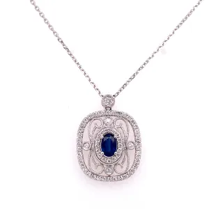 vintage sapphire necklace