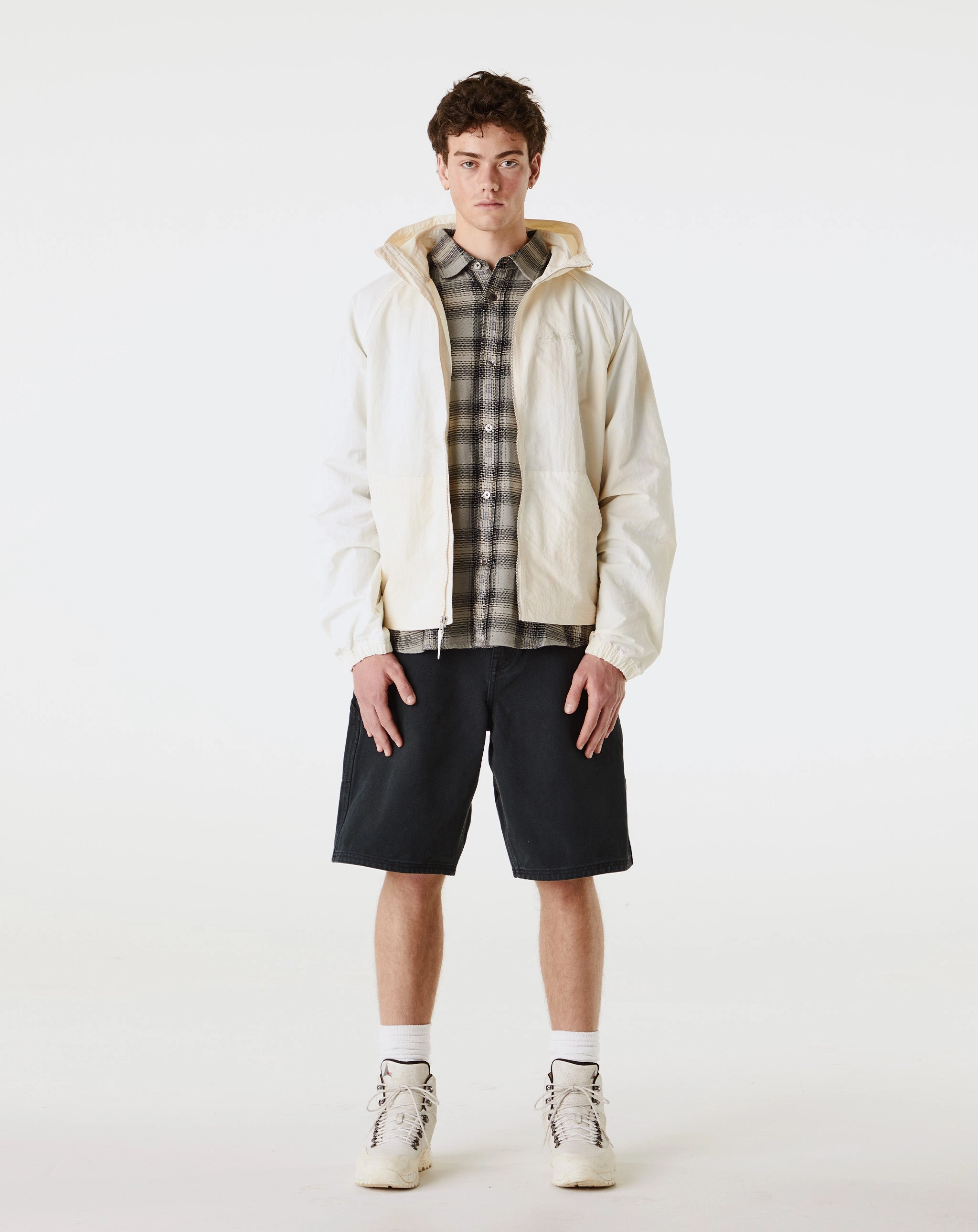Washed Canvas Work Shorts