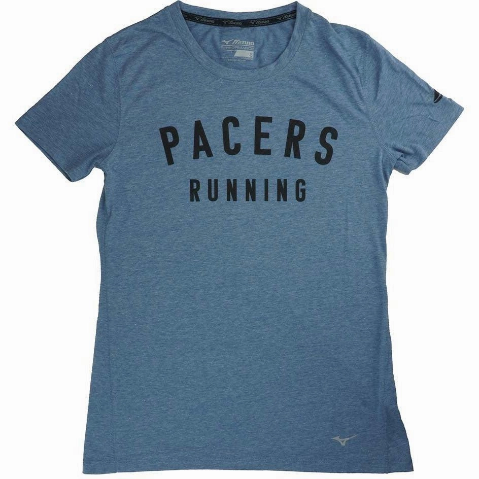 Women's Mizuno Pacers Running Short Sleeve Casual Wear Clothing Essentials