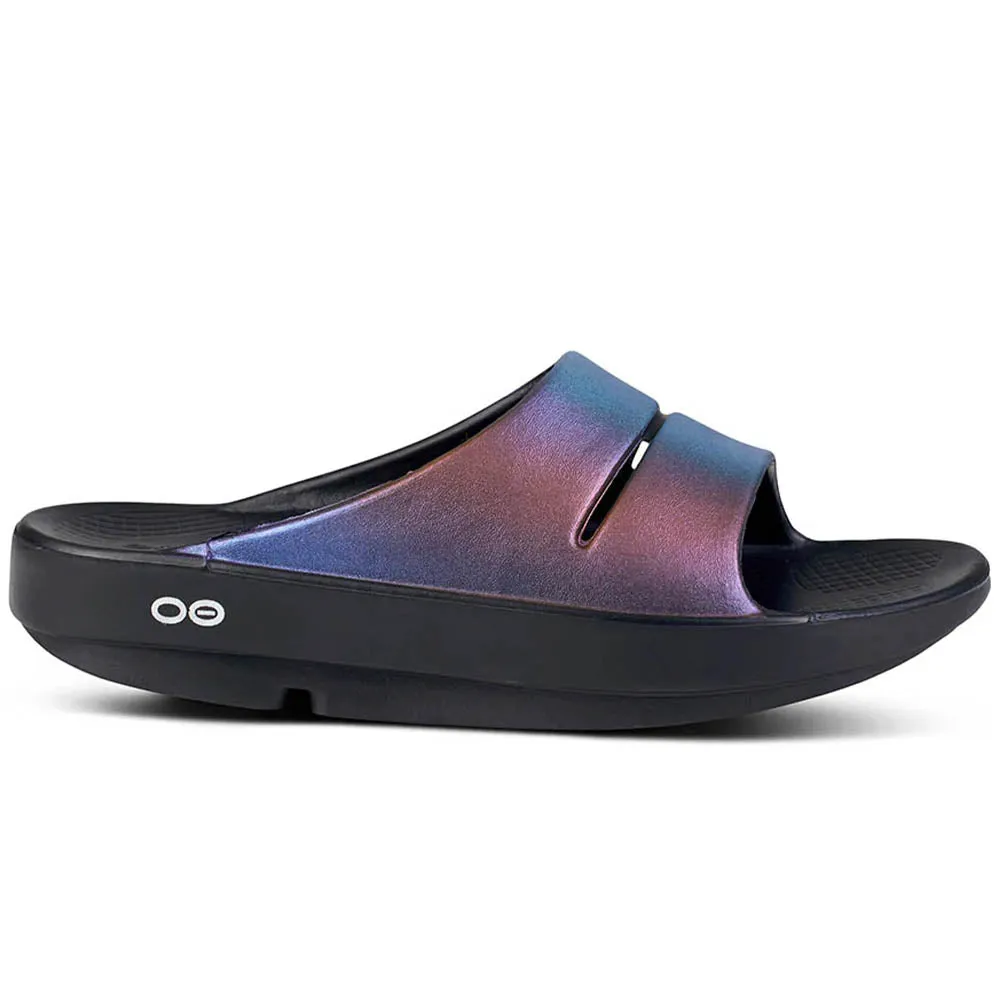 Women's OOFOS OOahh Luxe Slide Hats Music